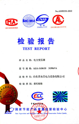 成都电力变压器检测报告